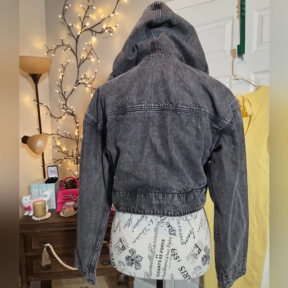 NWOT Etica Mansfield Denim Hoodie By Free People - Picture 5 of 8